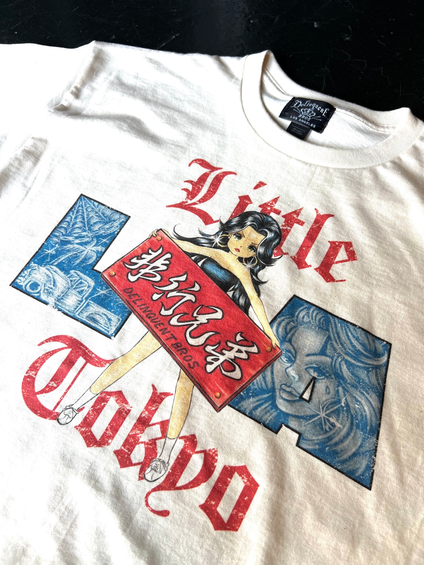 "Welcome to Little Tokyo" Tee in Natural