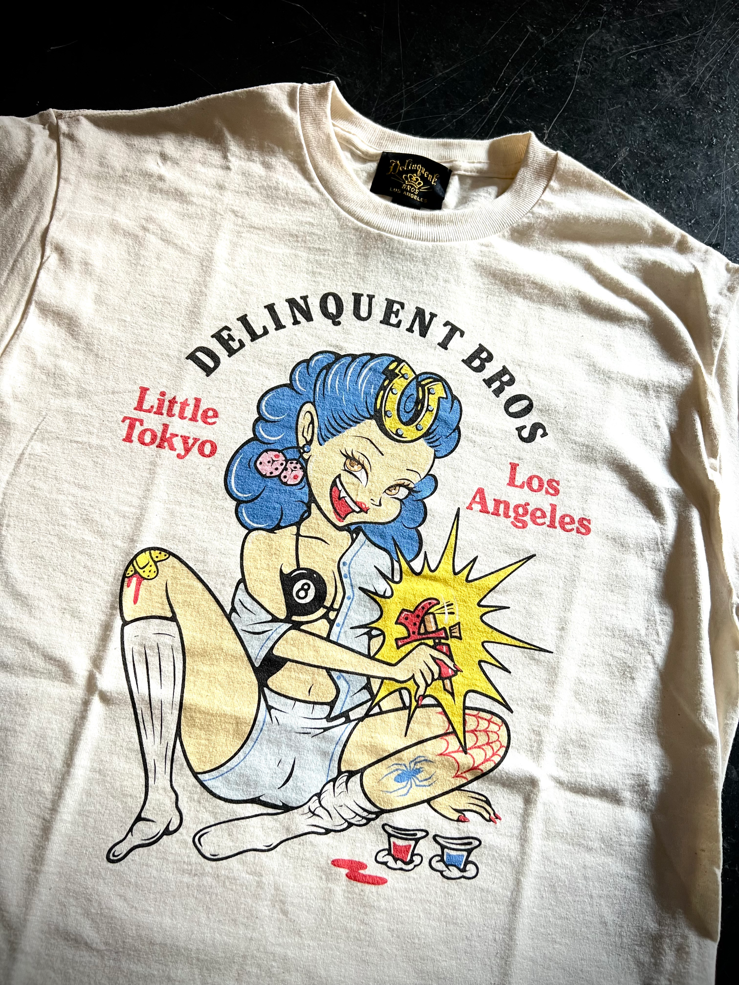 "Good Luck Babe" Tee in Natural