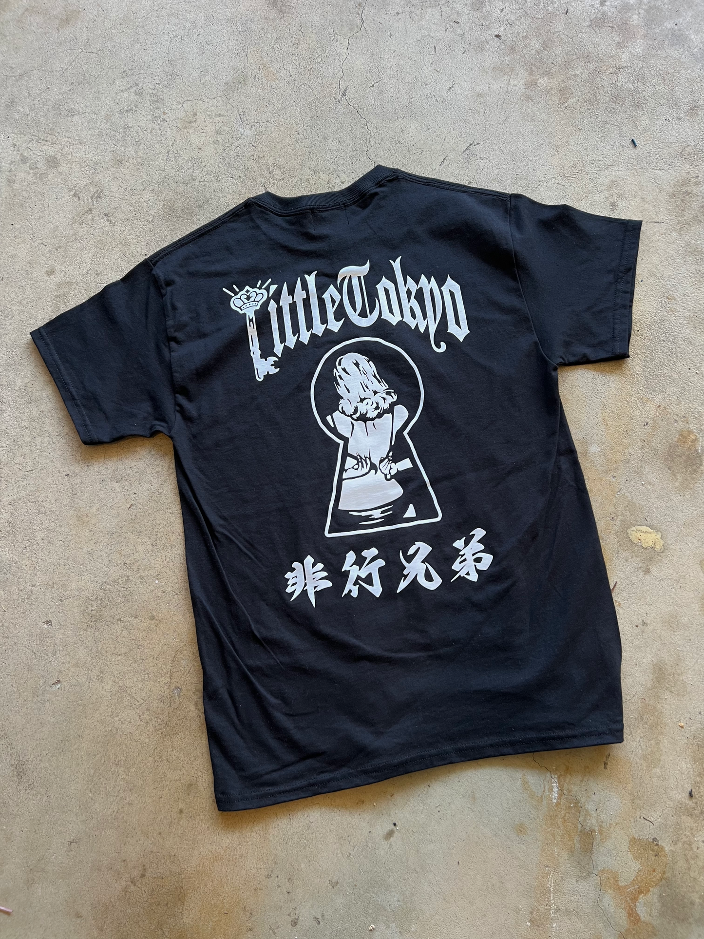 "Little Tokyo Delinquent" Tee in Black