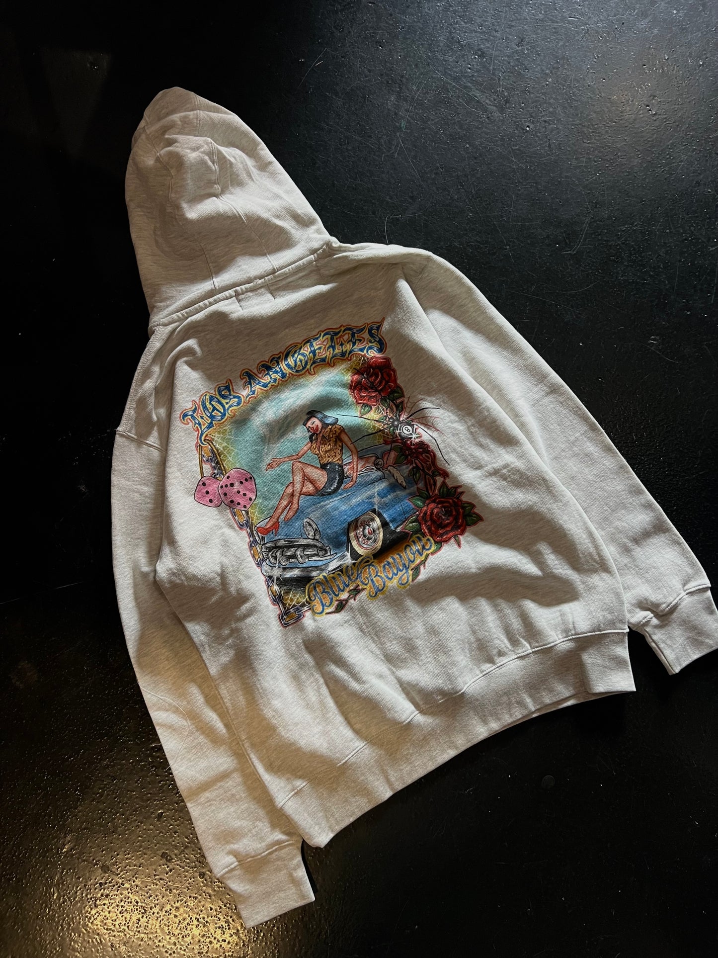 "Blue Bayou" Hoodie in Natural