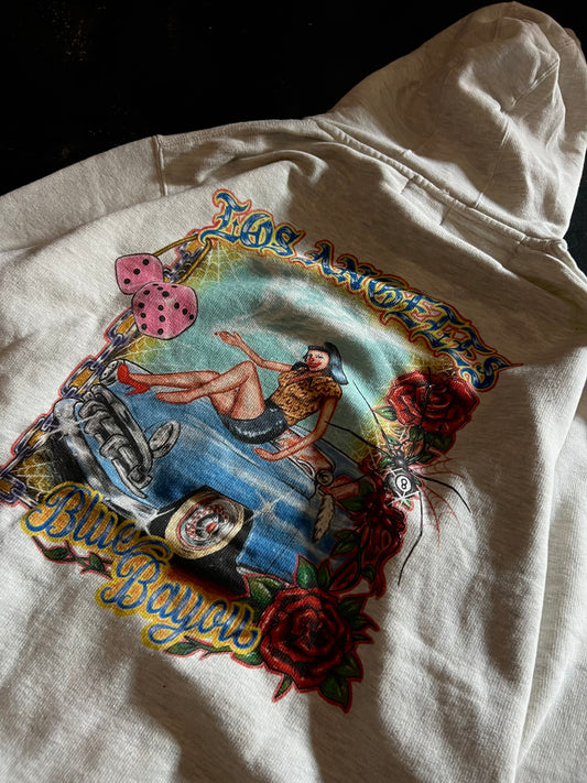 "Blue Bayou" Hoodie in Natural