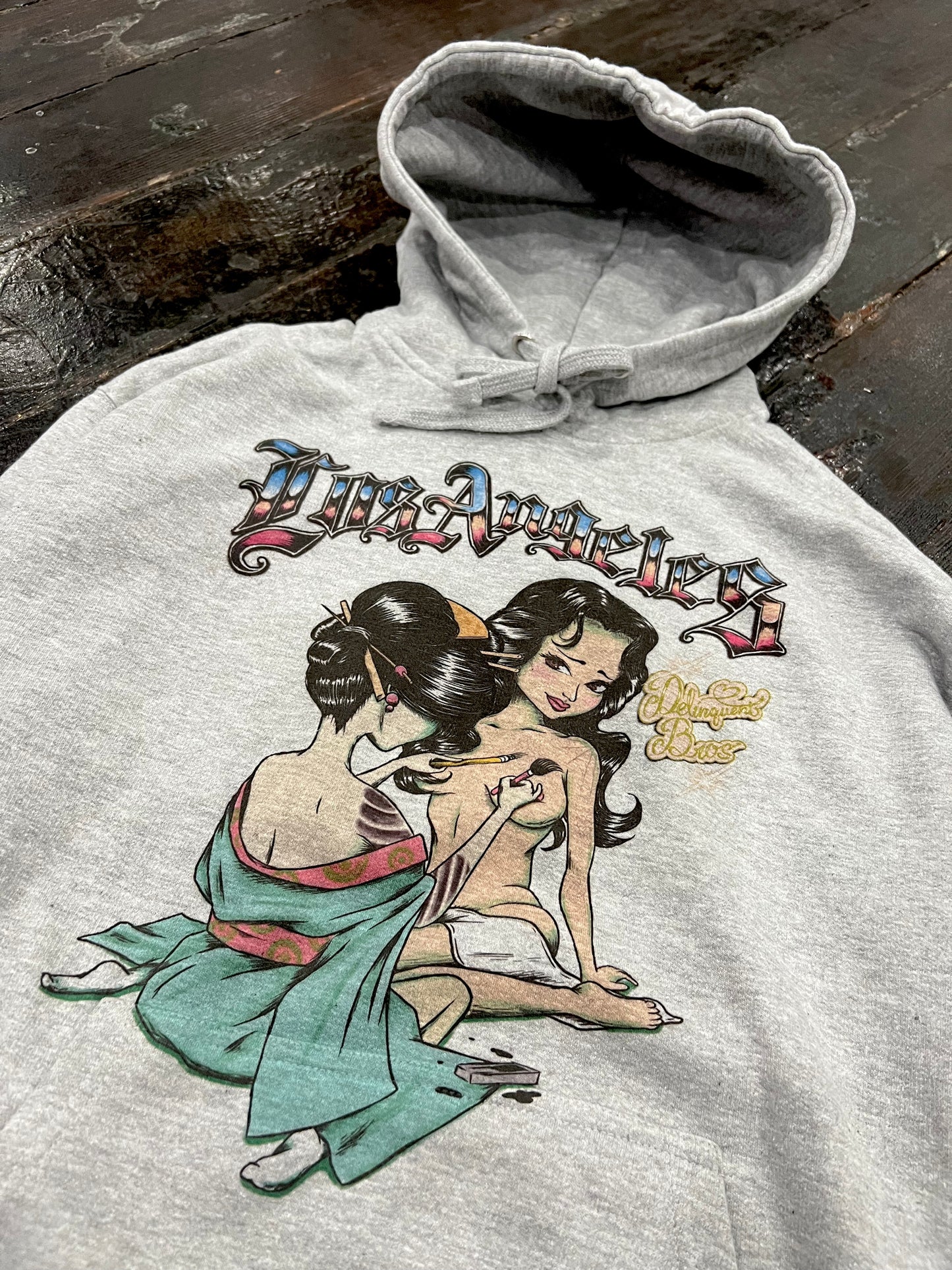 "Irezumi 刺青" Hoodie in Gray