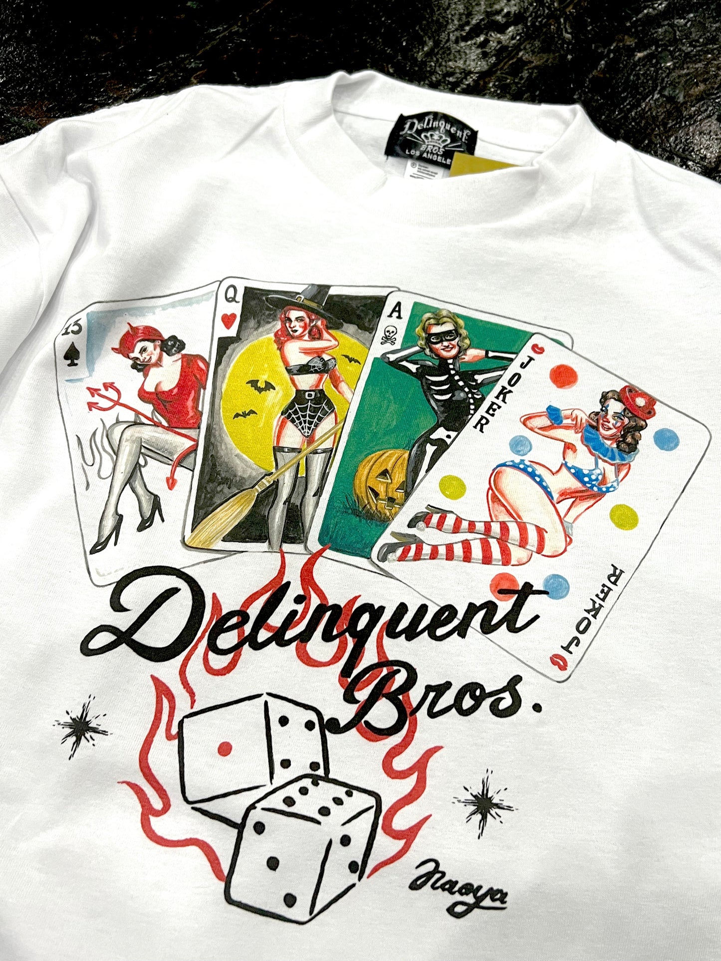 "Never Lose" Long Sleeve Tee in White