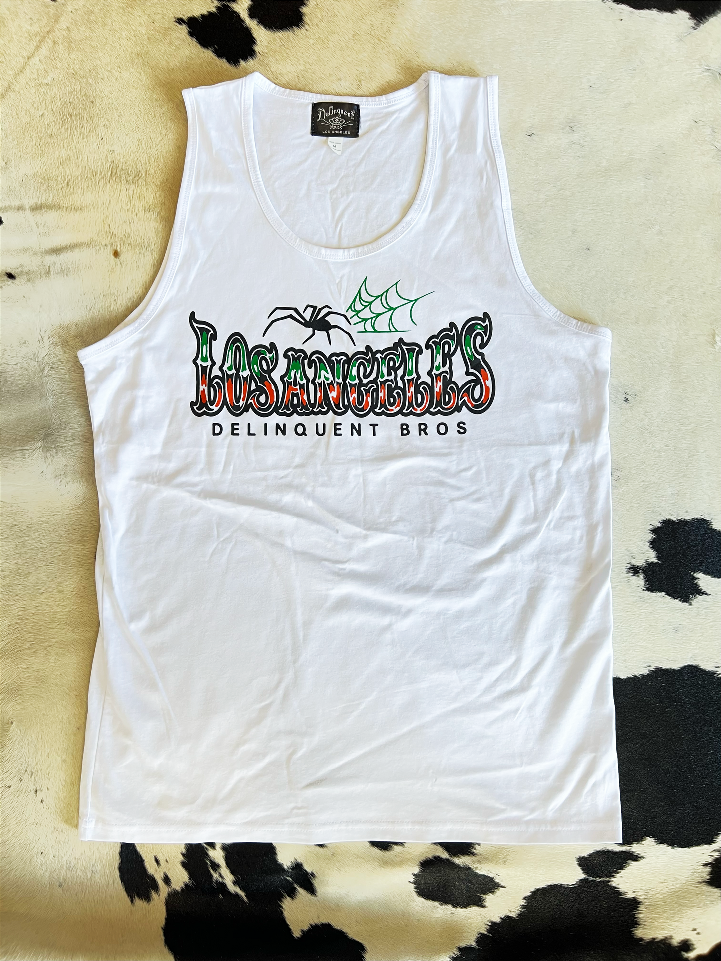 Spider Tank Top in White