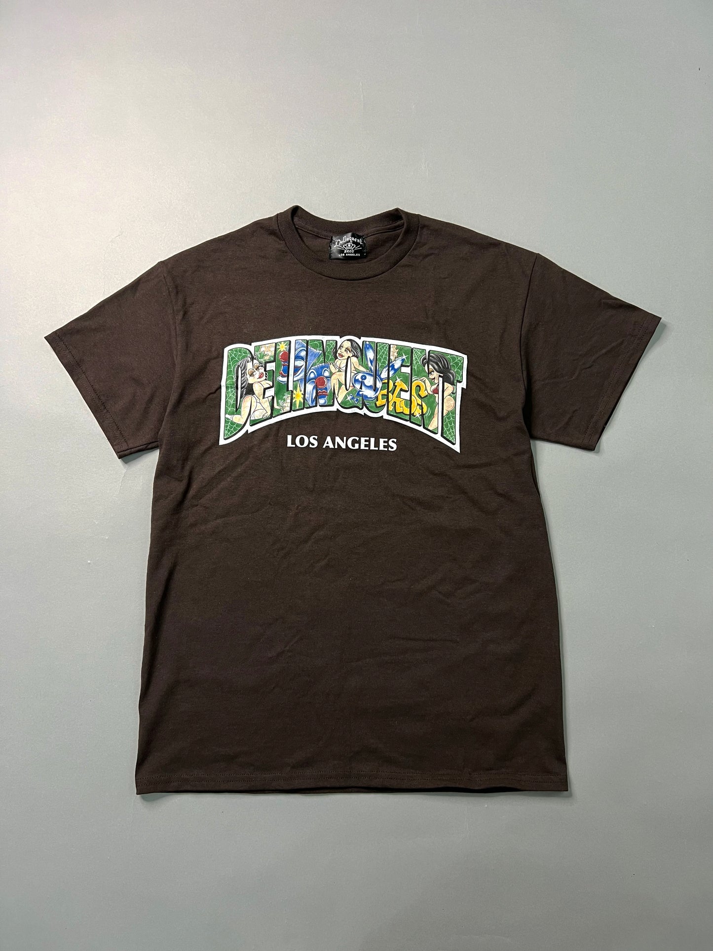 "Lost in the Old School" Tee in Brown