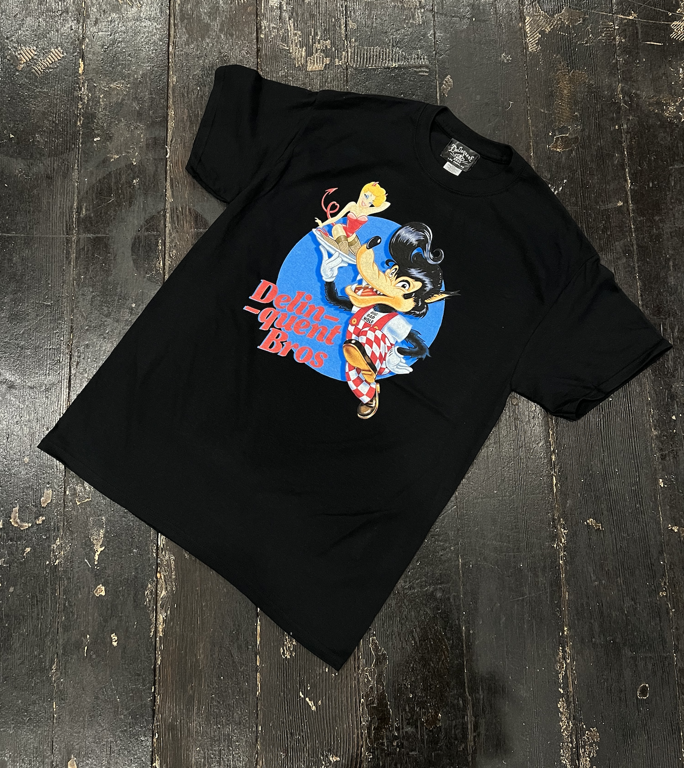 Big Bad Wolf Tee in Black