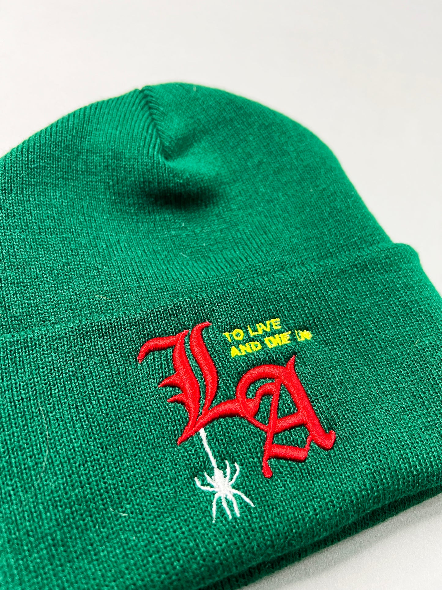 To live and Die in LA Beanie in Green