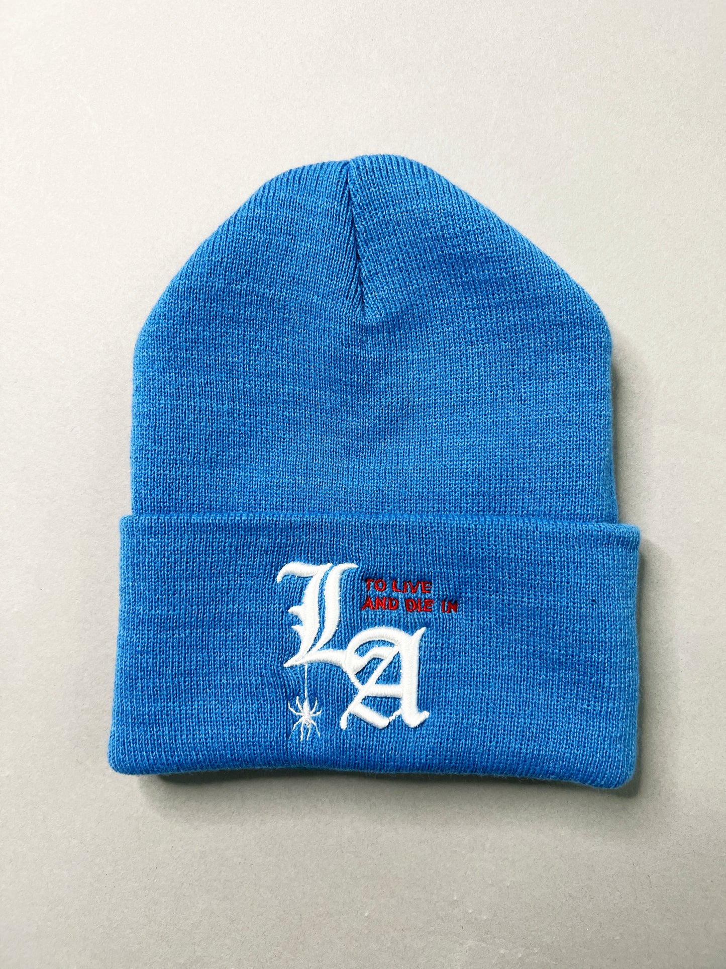 To live and Die in LA Beanie in Blue