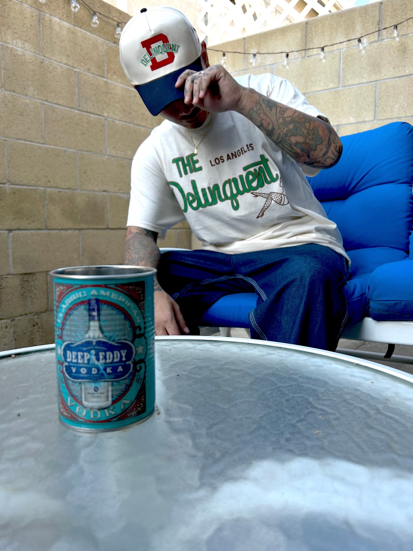 The Delinquent LA Tee in Natural