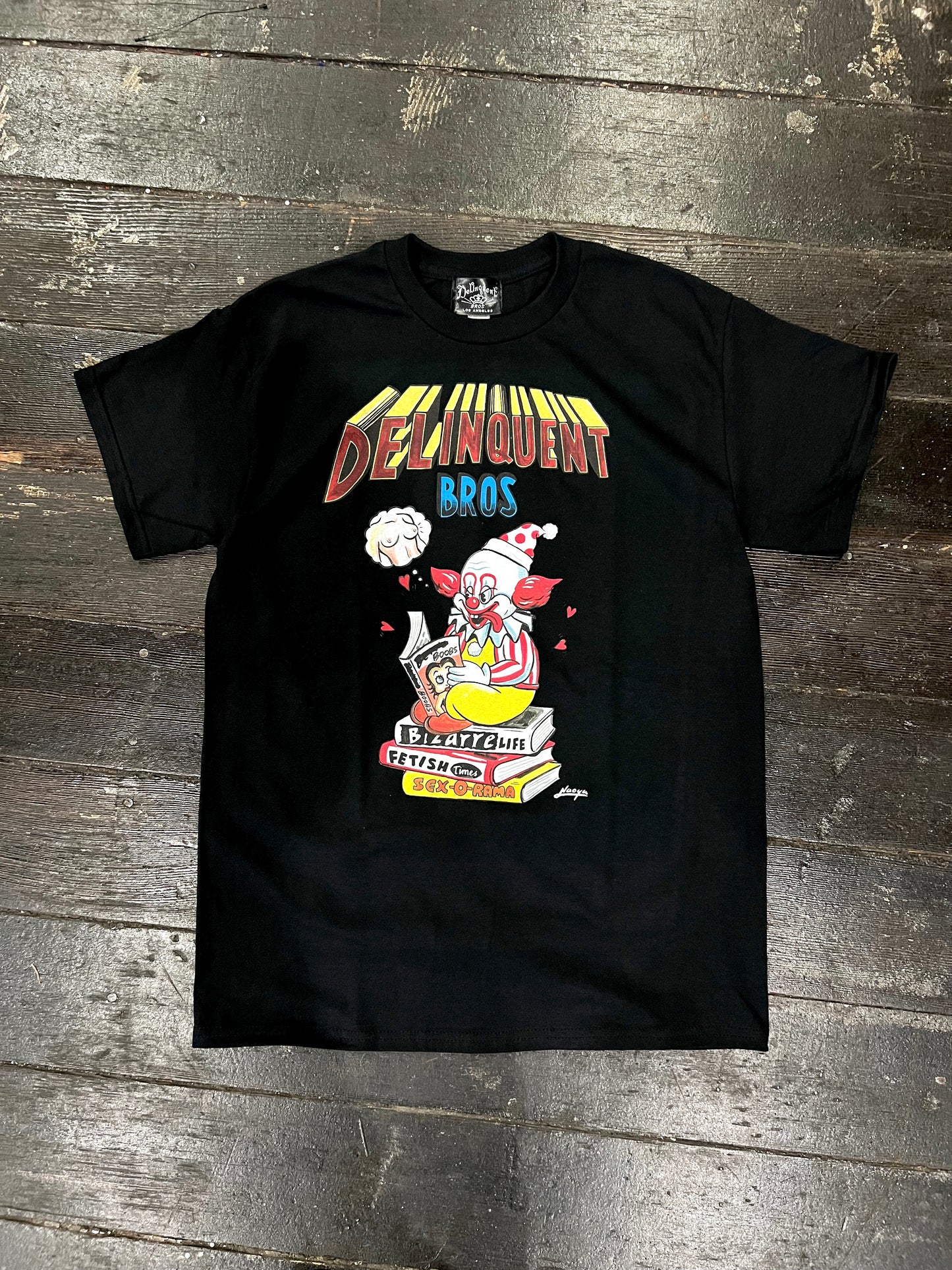 "Perv-O the Clown" Tee in Black