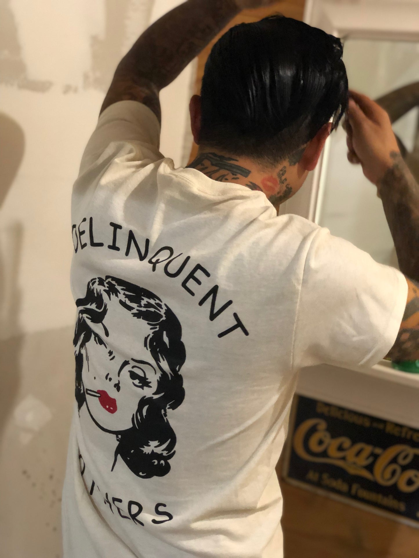 Smoke Girl Tee in Natural
