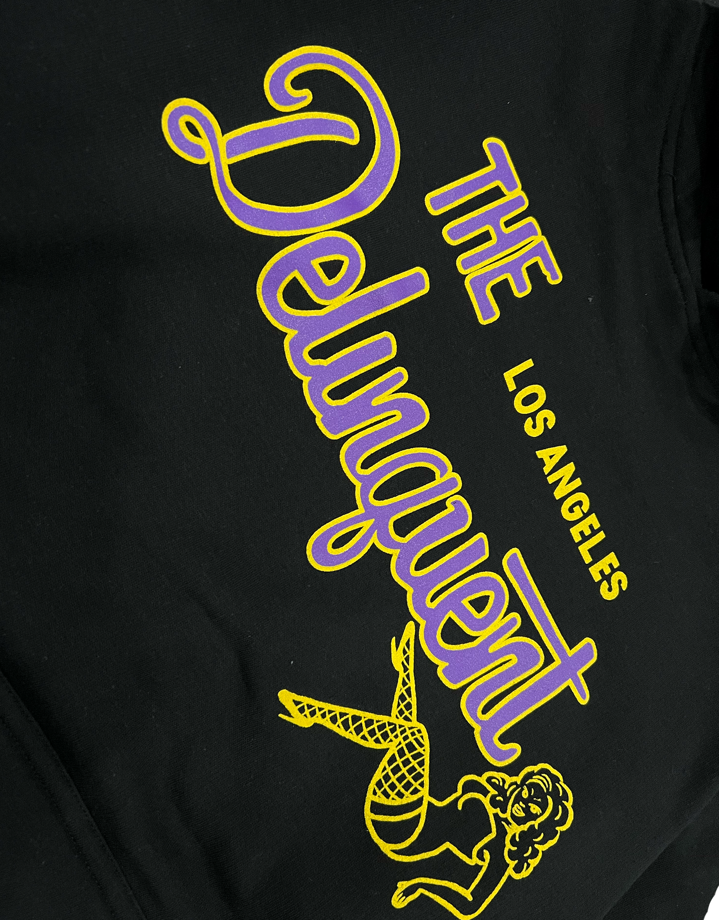 The Delinquent LA Hoodie in Black