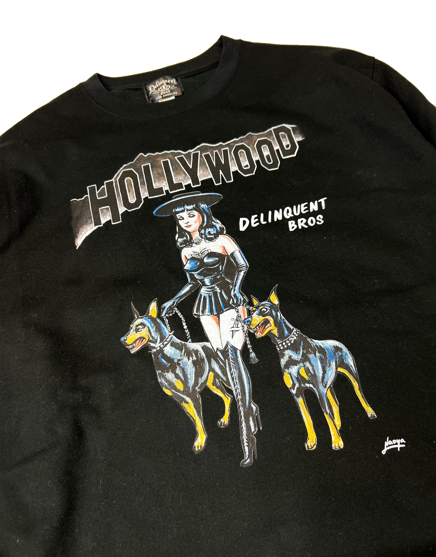 "Witches & Bitches" Crew Neck Sweat shirt in Black