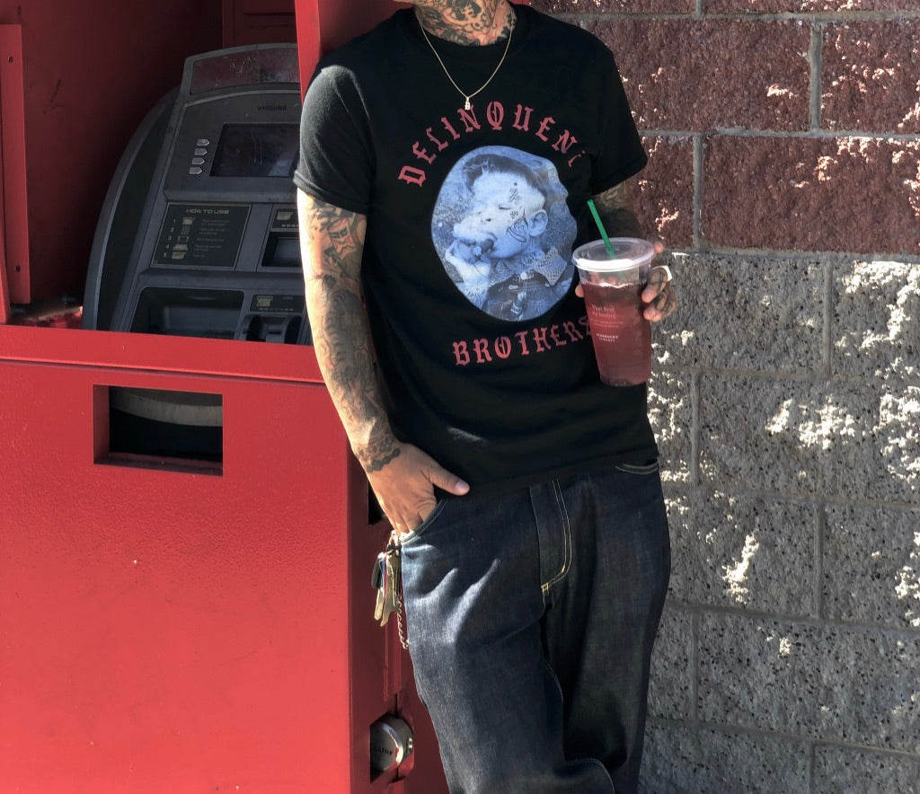 Little tattoo boy Tee in Black
