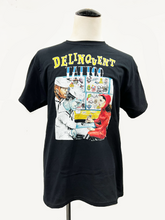 Load image into Gallery viewer, &quot;Delinquent Tattoo&quot; Tee in Black