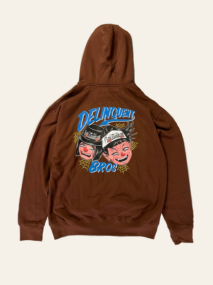 "Good times, Bad times "Hoodie in Brown