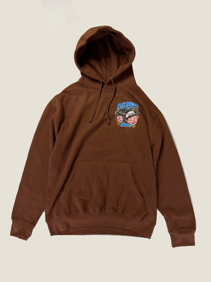 "Good times, Bad times "Hoodie in Brown