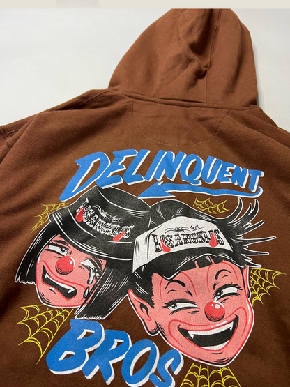 "Good times, Bad times "Hoodie in Brown