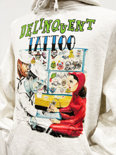 Load image into Gallery viewer, &quot;Delinquent Tattoo&quot;Hoodie in Natural
