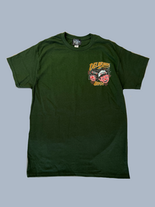 "Good times,Bad times" Tee in Forest green