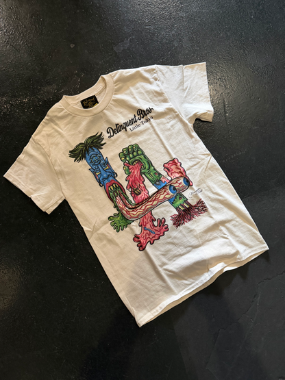 "LA Ghouls" Tee in Natural