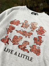 Load image into Gallery viewer, &quot;Live a Little&quot; Crewneck Sweat Shirts in Gray