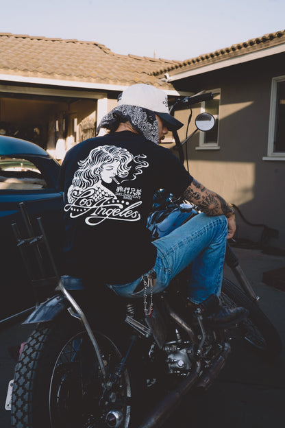 "Smoke & Ink" Tee in Black