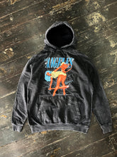 Load image into Gallery viewer, &quot;Struck out of Luck&quot; Hoodie in Black Tie Dye (Vintage Washed)