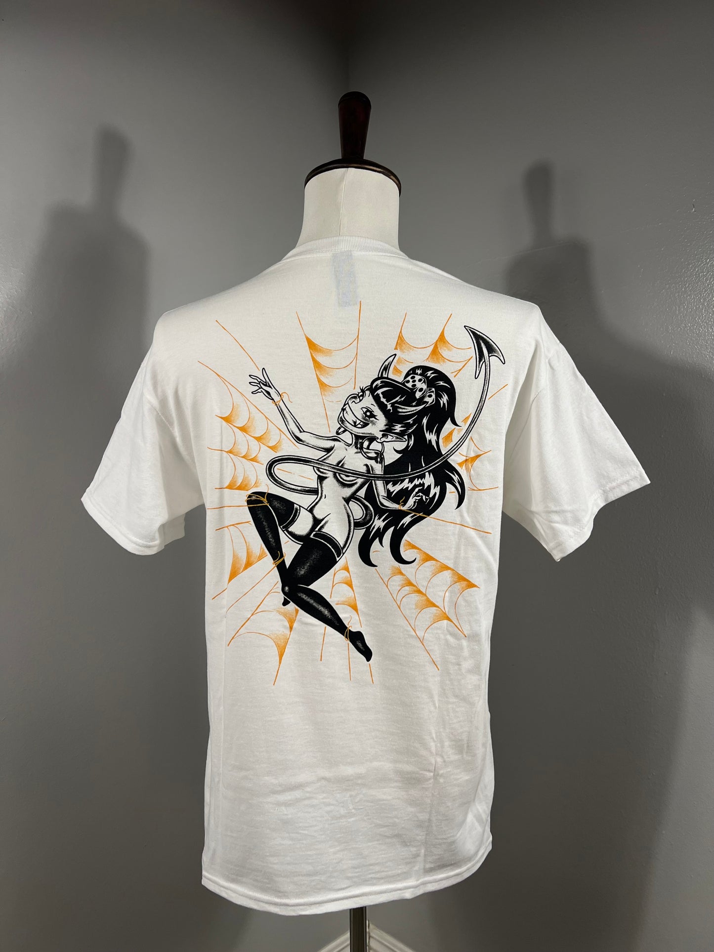 "Spider Trap" Tee in White