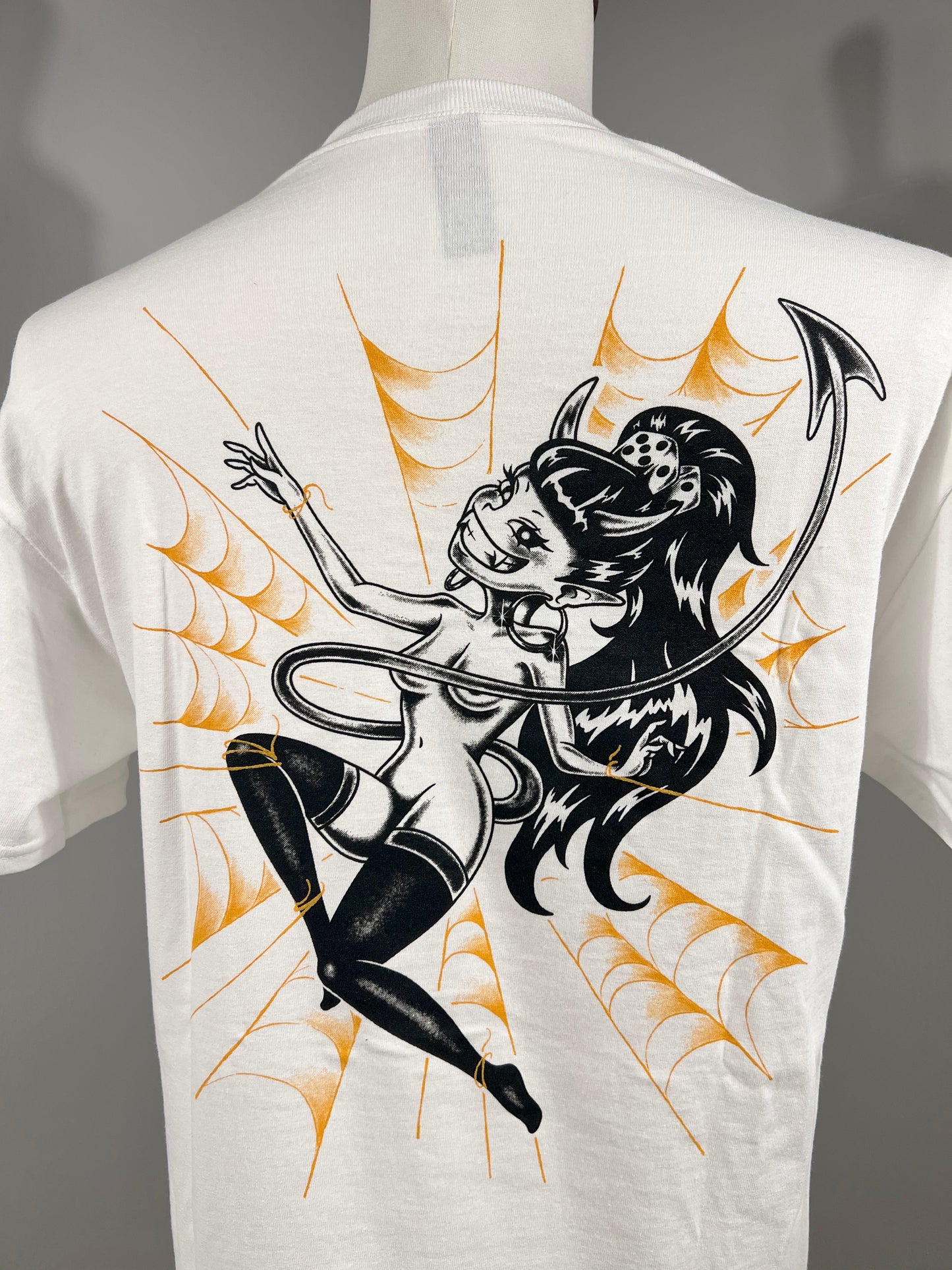 "Spider Trap" Tee in White