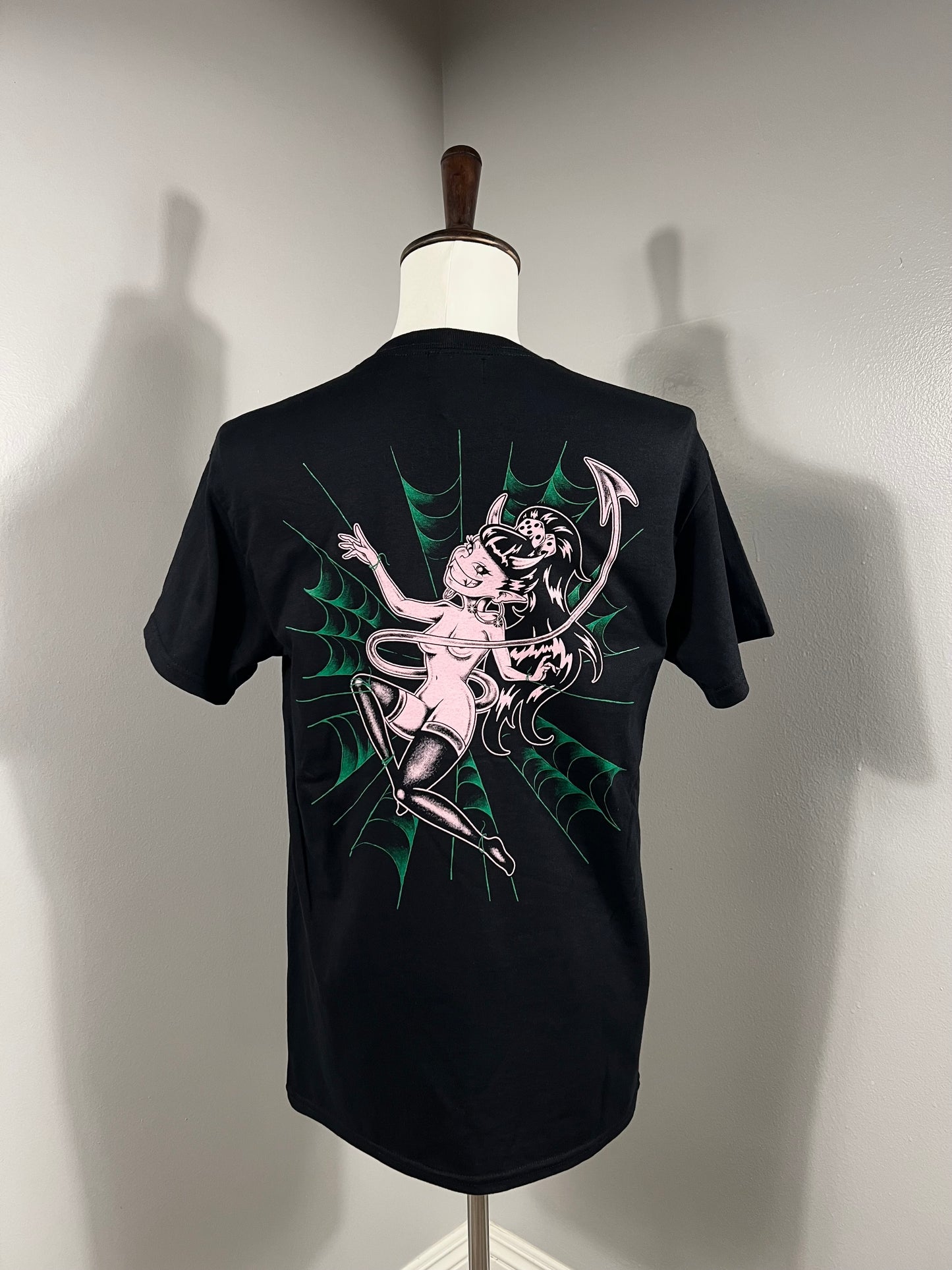 "Spider Trap" Tee in Black