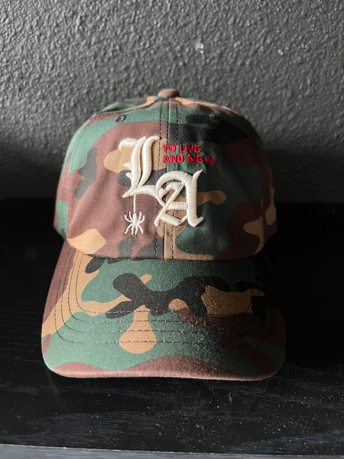 To live and Die in LA Dad Cap in Camo