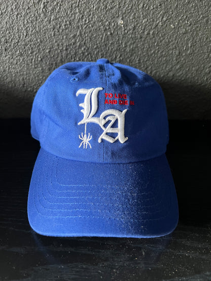 To live and Die in LA Dad Cap in Blue