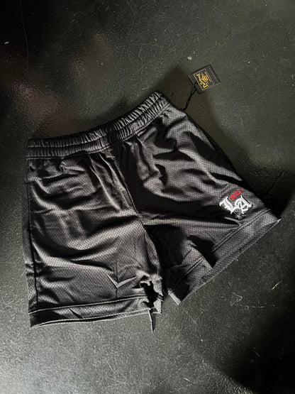 "To Live and Die in LA" Mesh Shorts in Black