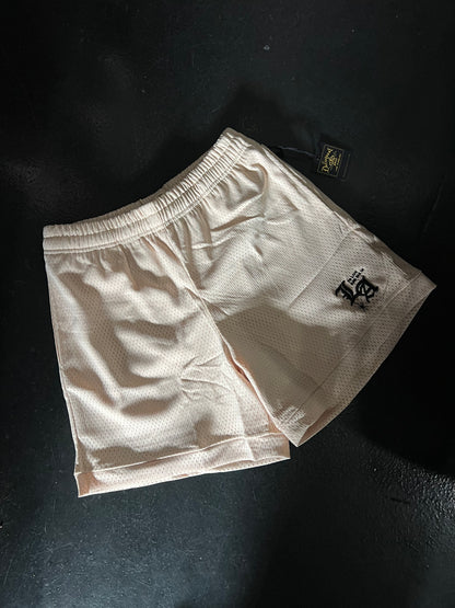 "To Live and Die in LA" Mesh Shorts in Tan