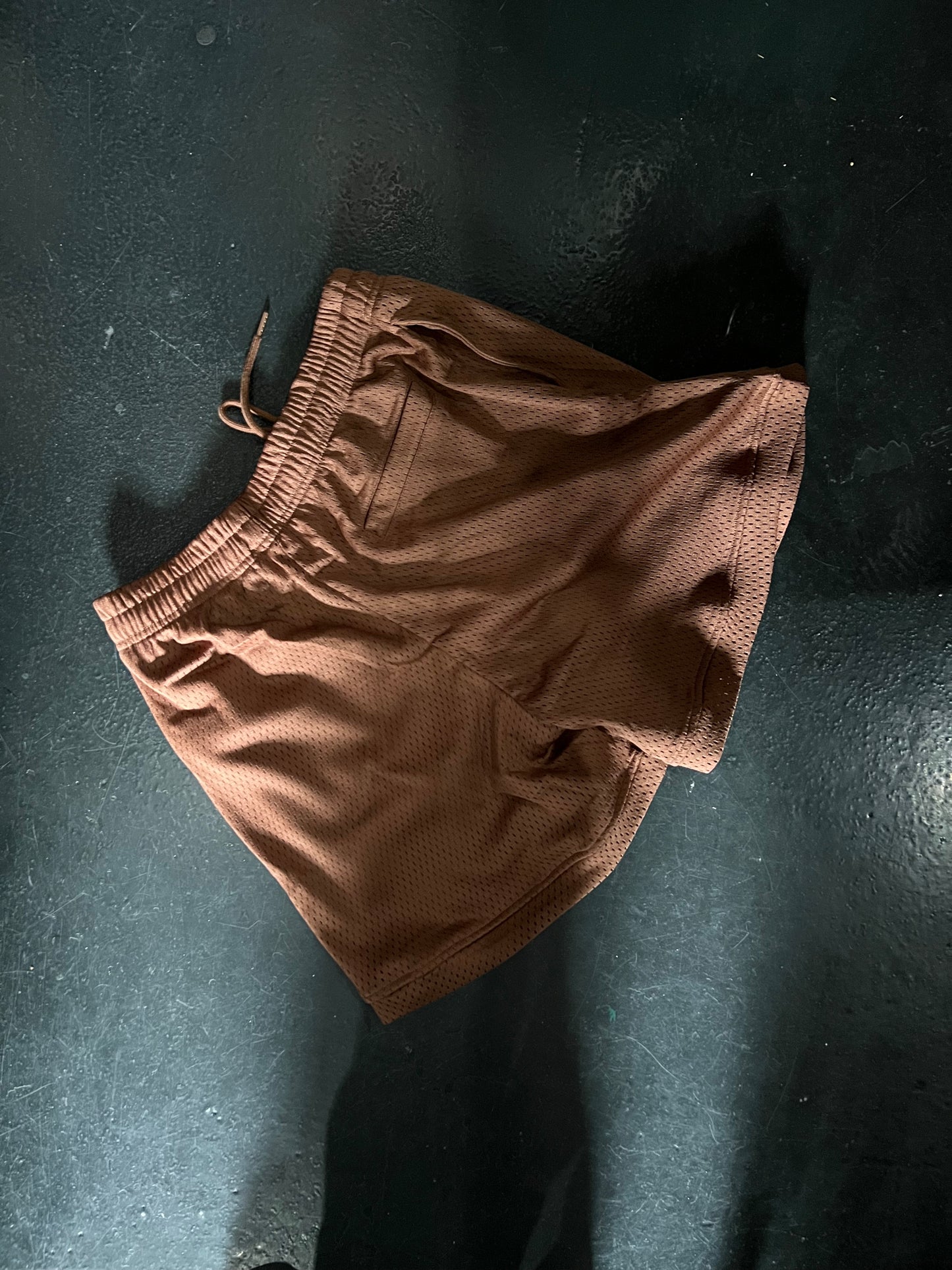 "To Live and Die in LA" Mesh Shorts in Brown
