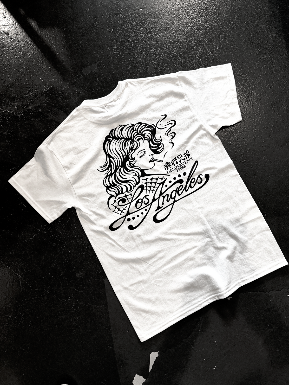 "Smoke & Ink" Tee in White