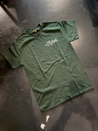 "Smoke & Ink" Tee in Forest Green