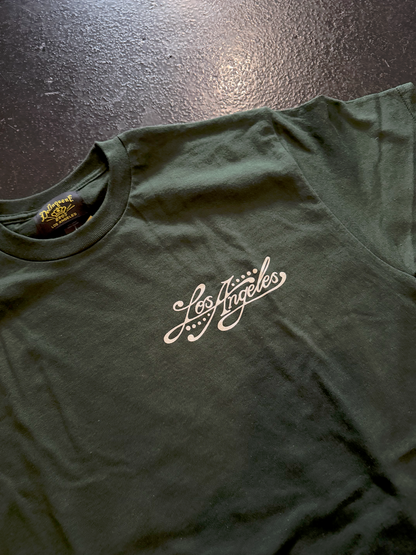 "Smoke & Ink" Tee in Forest Green