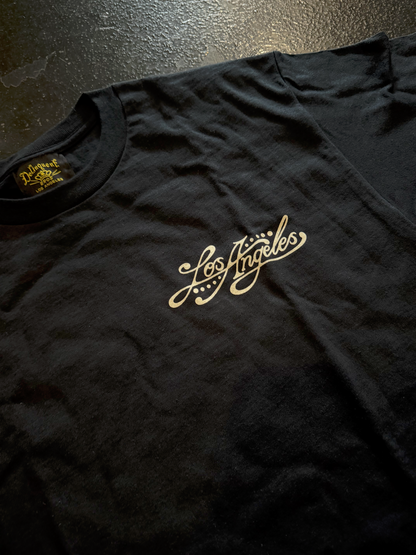 "Smoke & Ink" Tee in Black