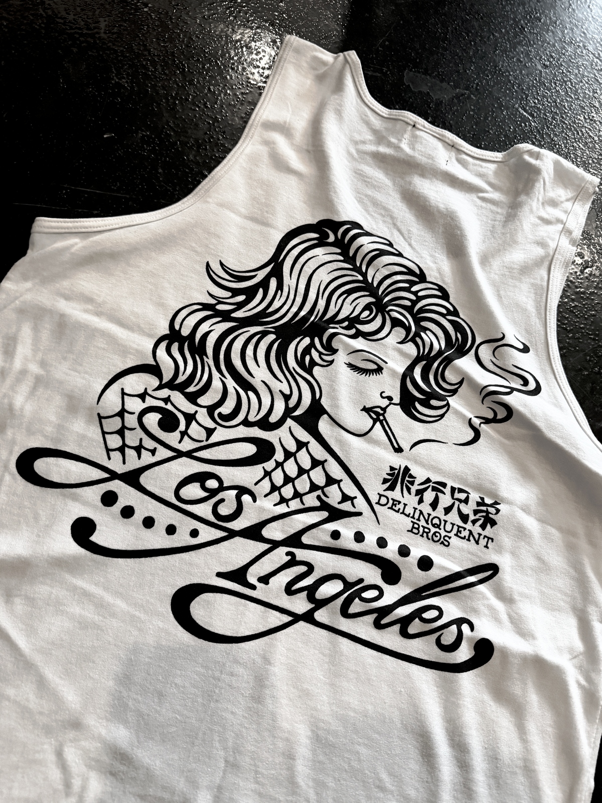 "Smoke & Ink" Tank in White