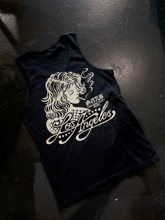 "Smoke & Ink" Tank in Black