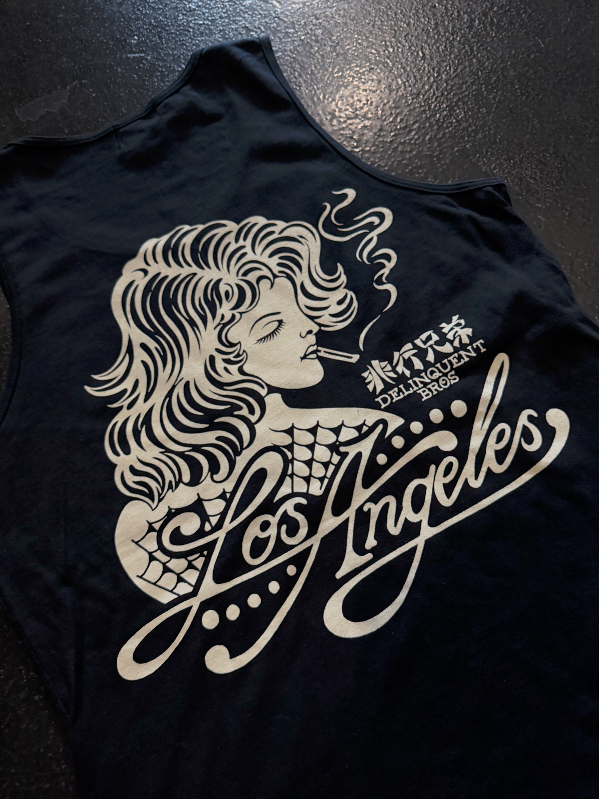 "Smoke & Ink" Tank in Black
