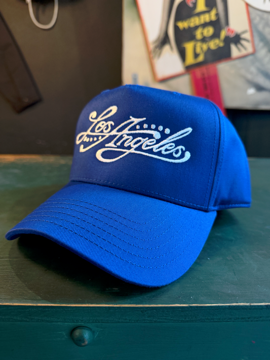 "Smoke & Ink" Snap Back Cap in Blue