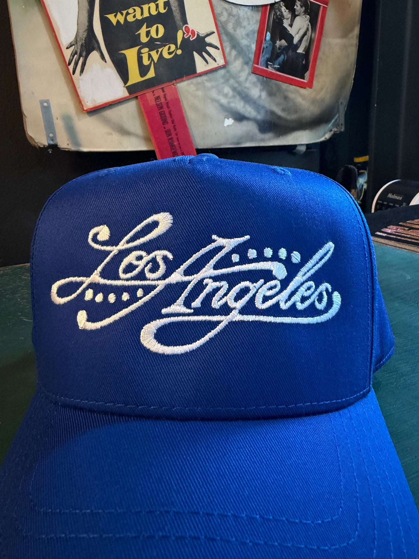 "Smoke & Ink" Snap Back Cap in Blue