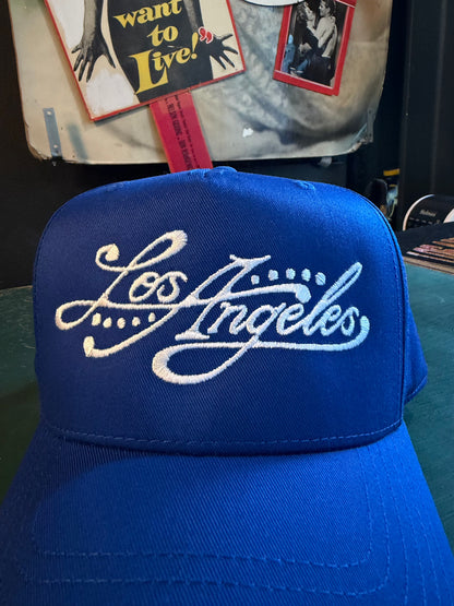 "Smoke & Ink" Snap Back Cap in Blue