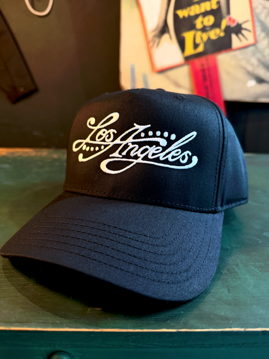 "Smoke & Ink" Snap Back Cap in Black