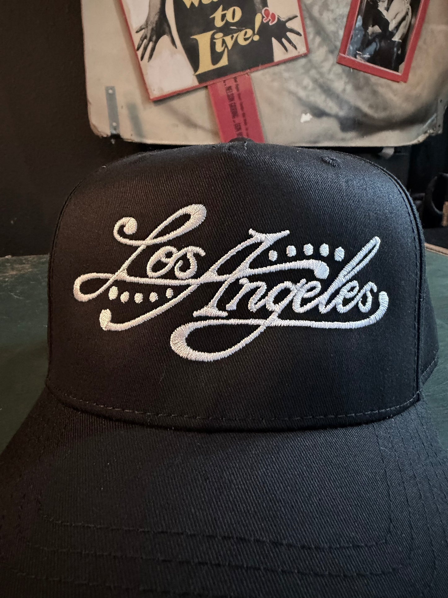 "Smoke & Ink" Snap Back Cap in Black