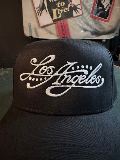 "Smoke & Ink" Snap Back Cap in Black