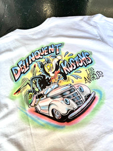 Delinquent Kustoms Tee in White